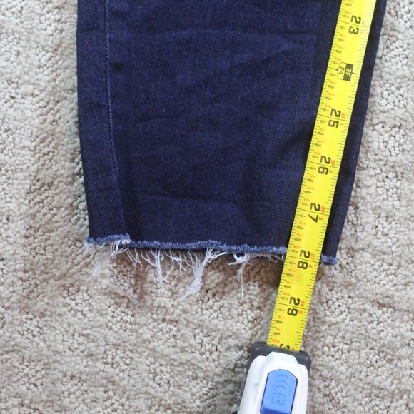 Vanity Size 32x28 Dark Wash Raw Hem Jeans - Picture 6 of 6